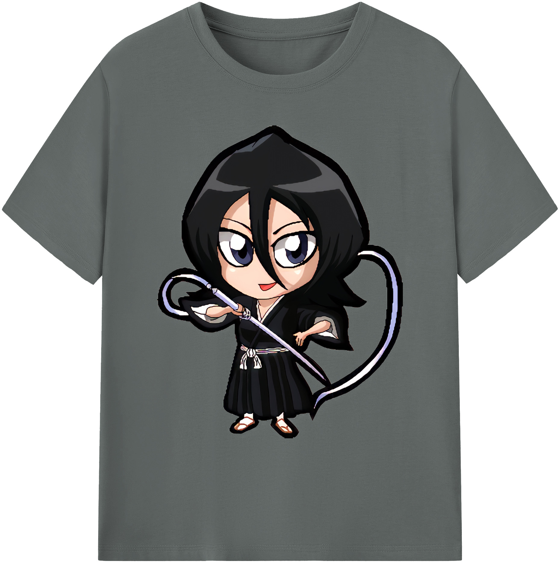 （画像用） ブリーチ 朽木ルキア BLEACH Kuchiki Rukia 綿100％ メンズ半袖Tシャツ｜肌触りやわらか＆通気性